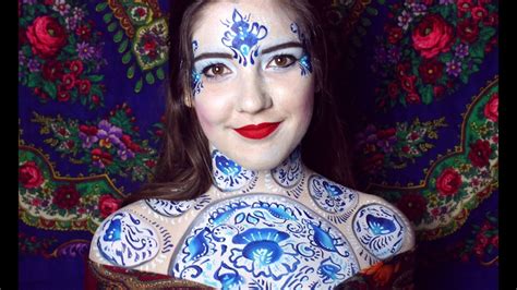 Naked models in Ukraine & Russia body paint call for peace